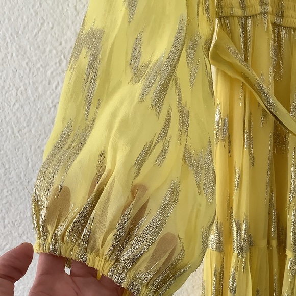 🆕 A love A Lurex Metallic Tiered Maxi Dress. - Picture 9 of 13